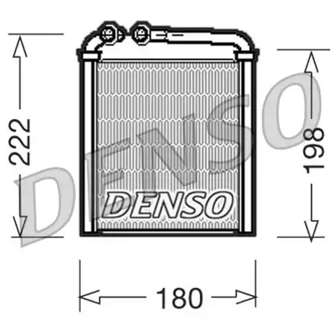 Радиатор печки VAG Octavia/EOS/Golf/Passat 1,4-3,6 03-13, DENSO (DRR32005) - изображение 1