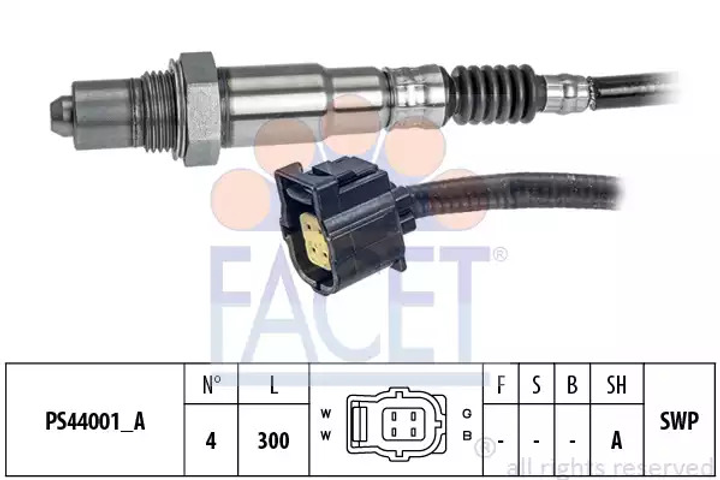 Лямбда-зонд Mercedes Benz W203/204/211/212 M156/272/273 05-, FACET (108202) - зображення 1