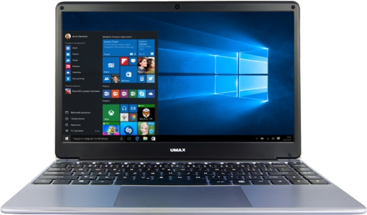 Laptop Umax VisionBook 14Wr Plus Gray (8595142718873) - obraz 2