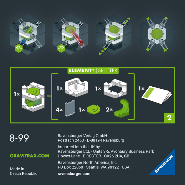 Додатковий набір для конструктора Ravensburger Gravitrax PRO Construction Kit Separator (4005556223831) - зображення 3