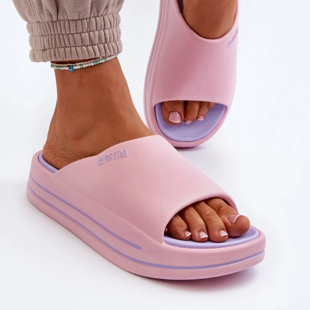 Klapki damskie basenowe Big Star NN274A035 37 Różowe (5900714729318) - obraz 5