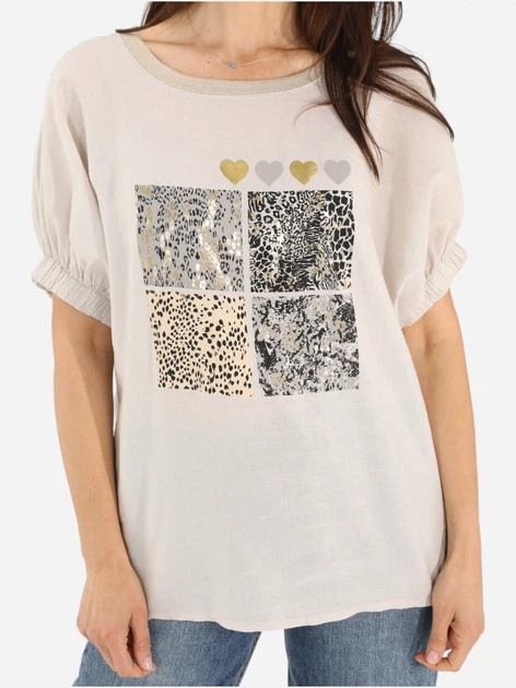 Bluzka damska Unisono Beige 147-875 S Beżowa (5906140455289) - obraz 5