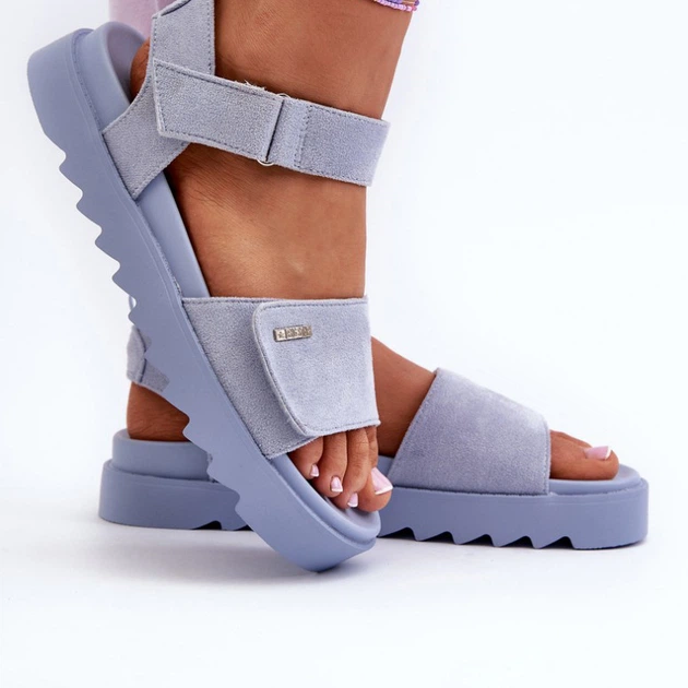 Sandały damskie na grubej podeszwie Big Star NN274706 39 Niebieskie (5900714734930) - obraz 8