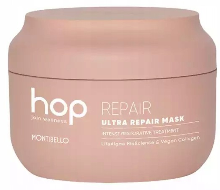 Маска для волосся Montibello Hop Ultra Repair інтенсивно відновлювальна для сухого та пошкодженого волосся 200 мл (8429525444847) - зображення 1