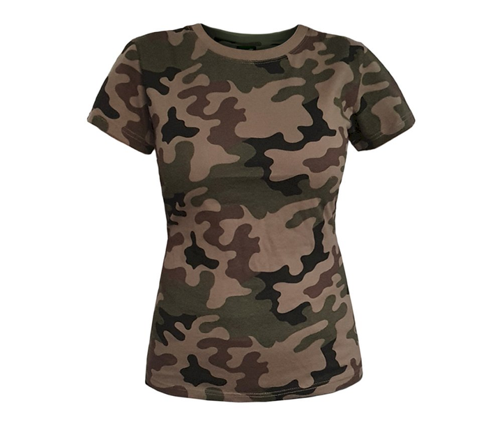 Футболка жіноча Texar T-shirt Pl Camo Size S - зображення 1