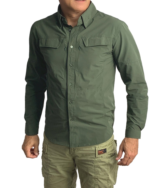Тактична сорочка Texar Tactical Shirt Olive Size XXL - зображення 1
