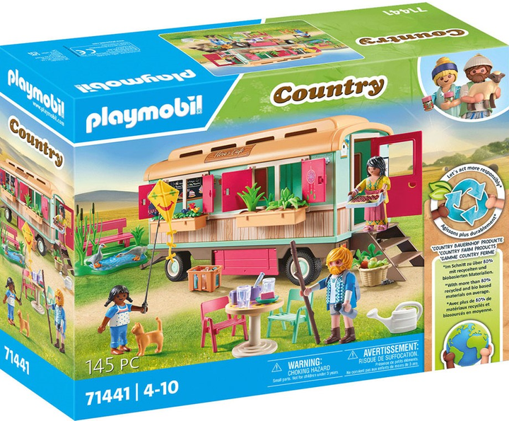 Zestaw do zabawy Playmobil Country Cozy Caravan Cafe (4008789714411) - obraz 1