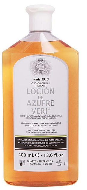 Lotion przeciw wypadaniu włosów Azufre Veri Anti-Hair Fall 400 ml (8410895101027) - obraz 1