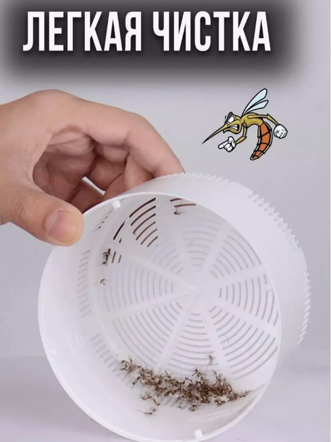 Електрична лампа Mosquito killer знищувач комах AND LY-578 біла - Фото 6 Електрична лампа Mosquito killer знищувач комах AND LY-578 біла - зображення 6