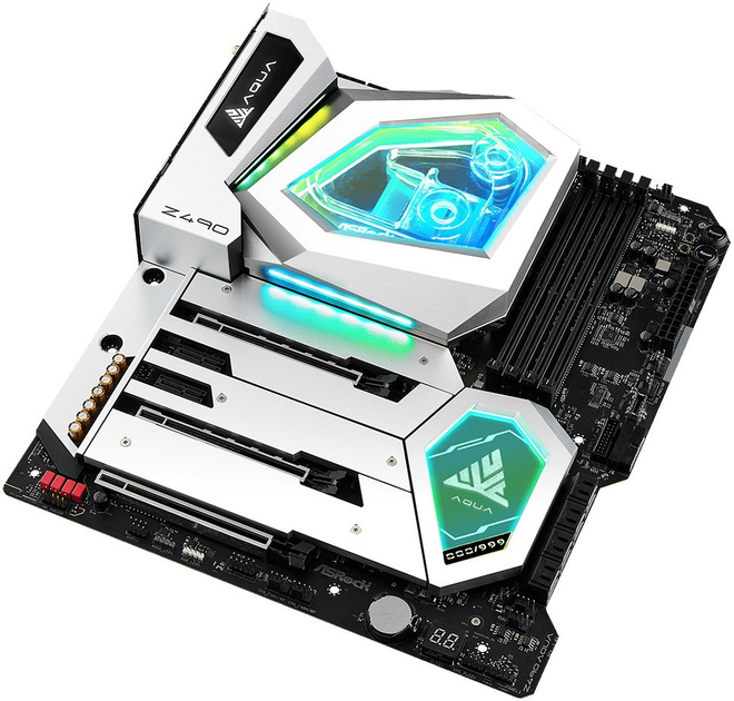 Материнська плата ASRock Z490 AQUA (s1200, Intel Z490, PCI-Ex16) - зображення 3