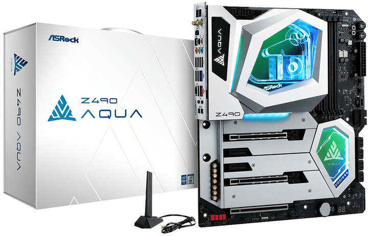 Материнська плата ASRock Z490 AQUA (s1200, Intel Z490, PCI-Ex16) - зображення 5
