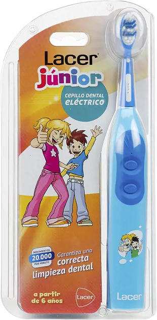 Зубна щітка Lacer Junior Electric Brush Синя 1 шт (8470001839800) - зображення 1