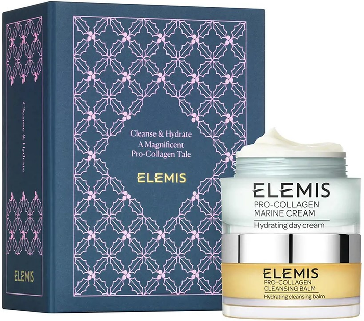 Набір для догляду за обличчям Elemis Cleanse & Hydrate Очищувальний бальзам 50 г + Зволожувальний крем 50 мл (0641628890262) - зображення 1