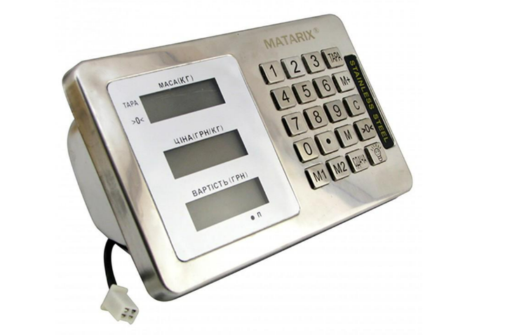 Ваcы торговые профессиональные MATARIX MX-443WW до 600 кг с металлической платформой 45*60 см - изображение 2