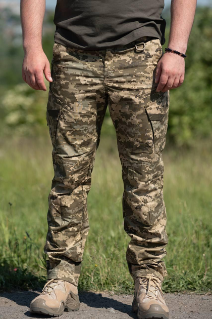 Чоловічі тактічні штани ріп-стоп Strayker піксель 30-34 - зображення 1