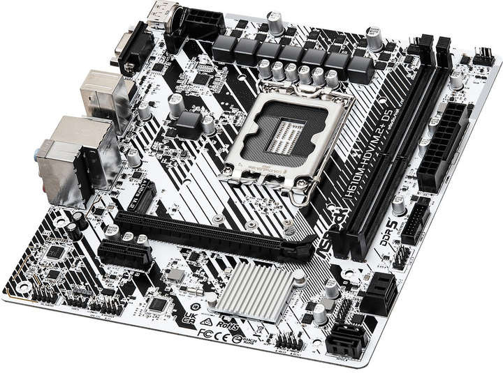 Материнська плата ASRock H610M-HDV/M.2+ D5 (s1700, Intel H610, PCI-Ex16) - зображення 3