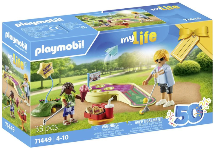 Zestaw do zabawy z figurkami Playmobil My Life Mini Golf 33 elementow (4008789714497) - obraz 1