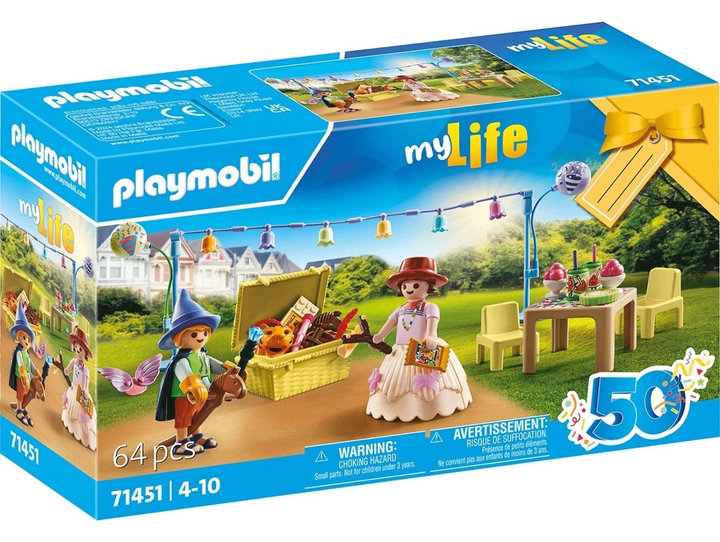 Zestaw do zabawy z figurkami Playmobil My Life Costume Party 64 elementa (4008789714510) - obraz 1