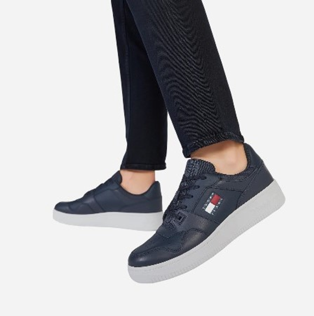 Чоловічі кеди Tommy Hilfiger EM0EM00955-C87 44 Сині (8720641580304) - зображення 8