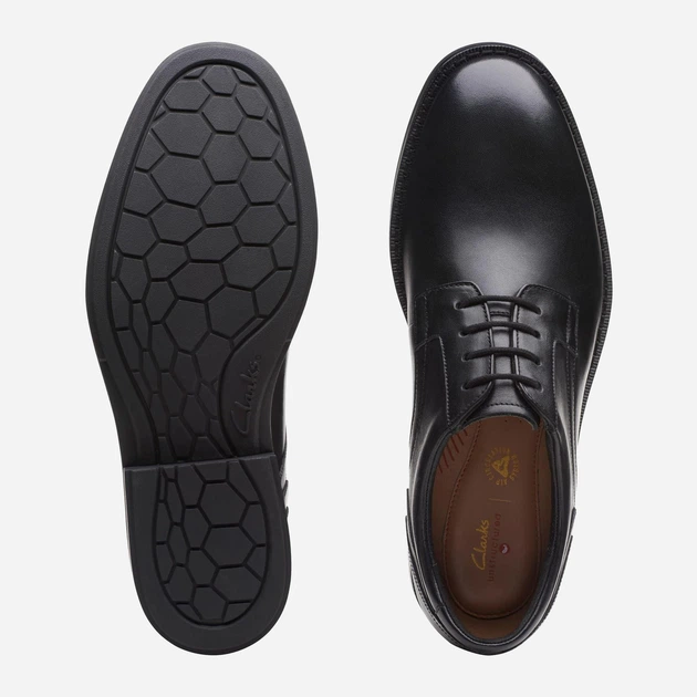 Чоловічі дербі Clarks CLA26168322 41 Чорні (5059680597947) - зображення 7