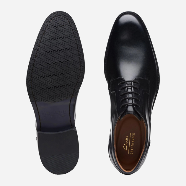 Buty derby męskie Clarks CLA26171449 46 Czarne (5059680996696) - obraz 7