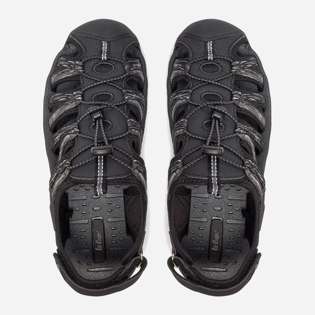 Чоловічі сандалі Lee Cooper LCW-24-03-2312MA 45 29 см Чорні/Сірий (5904292153251) - зображення 6