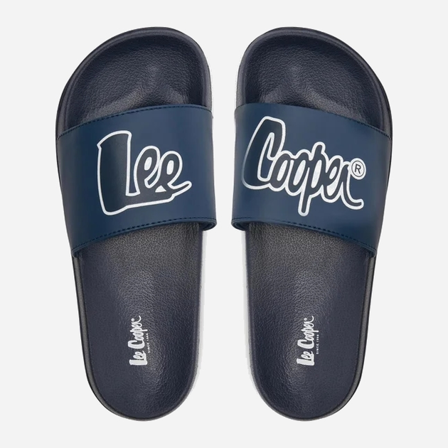 Чоловічі шльопанці для пляжу Lee Cooper LCW-24-42-2481MC 41 26.5 см Синій/Білий (5904292160372) - зображення 5