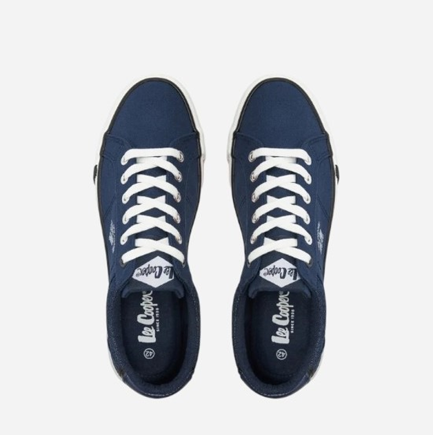 Чоловічі кеди низькі Lee Cooper LCW-24-02-2146MC 41 26.5 см Темно-сині (5904292133451) - зображення 5