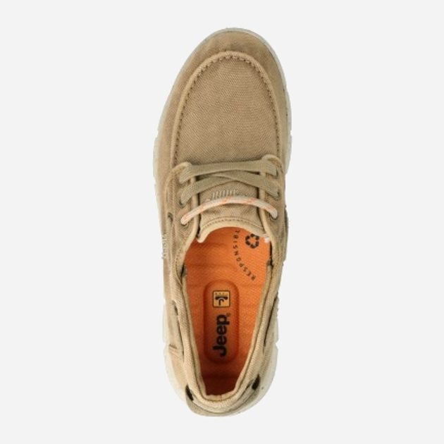 Buty żeglarskie męskie Jeep JM41031A-025 45 (11UK) 30 cm Beżowe (8055304804702) - obraz 4