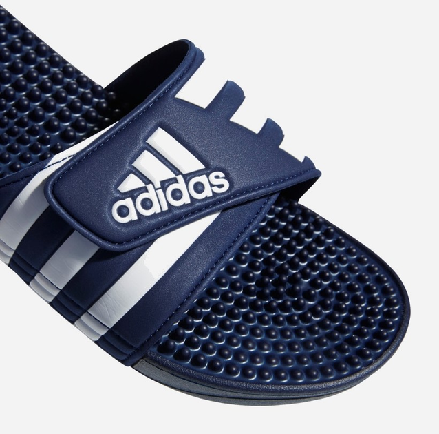 Чоловічі шльопанці для пляжу Adidas Adissage F35579 51 Темно-сині з білим (4062051400334) - зображення 8