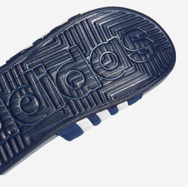 Чоловічі шльопанці для пляжу Adidas Adissage F35579 51 Темно-сині з білим (4062051400334) - зображення 10