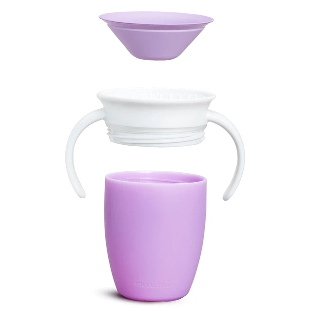 Kubek niekapek Munchkin Miracle 360° 207 ml Fioletowy (5019090516211) - obraz 4