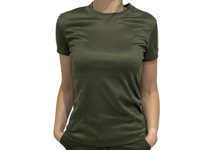 Женская футболка тактическая военная олива S - изображение 2