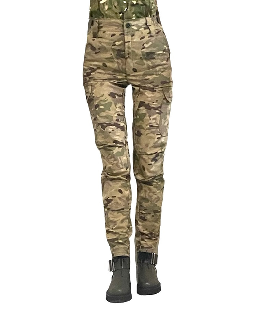 Жіночі військові тактичні штани 52 мультикам - зображення 1