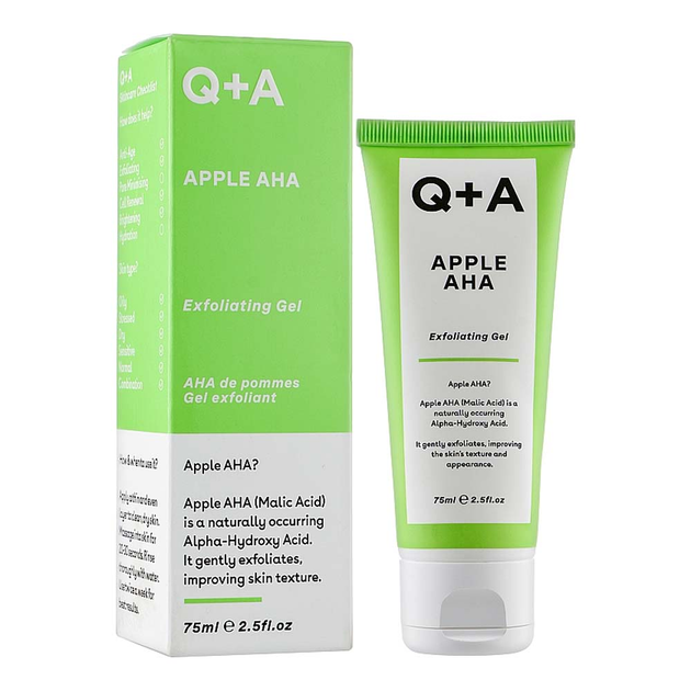 Гель Q+A для лица отшелушивающий с кислотами Apple AHA Exfoliating Gel 75 ml (0306140) - изображение 2