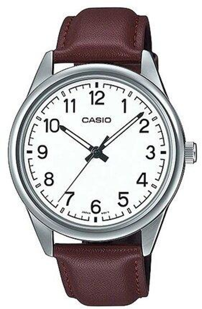 Часы с кварцевым механизмом Casio MTP-V005L-7B4 с кожаным ремешком ...