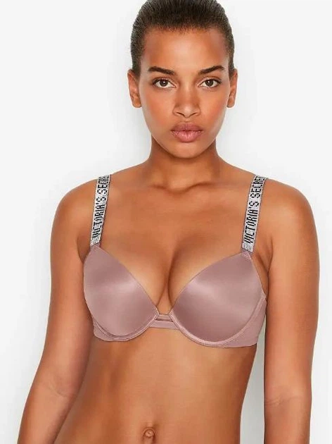 Бюстгальтер со стразами Victoria's Secret Shine strap push-up bra
