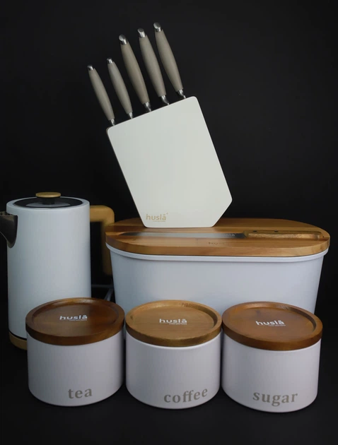 Набір для зберігання Husla Hygge White 9х13х13 см (73941) - зображення 13