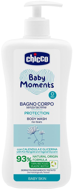 Гель для купання Chicco Baby Moments без сліз з екстрактом календули 750 мл (8058664138340) - зображення 1