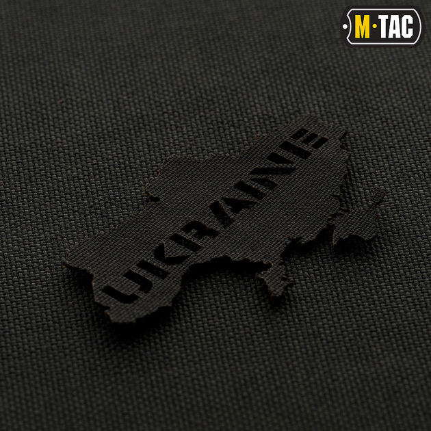 Нашивка M-Tac Ukraine (контур) сквозная Laser Cut Black - изображение 1