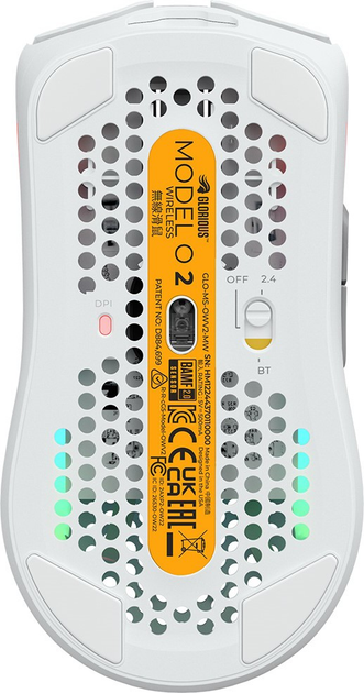 Миша Glorious Model O 2 RGB Wireless/USB White (GLO-MS-OWV2-MW) - зображення 6