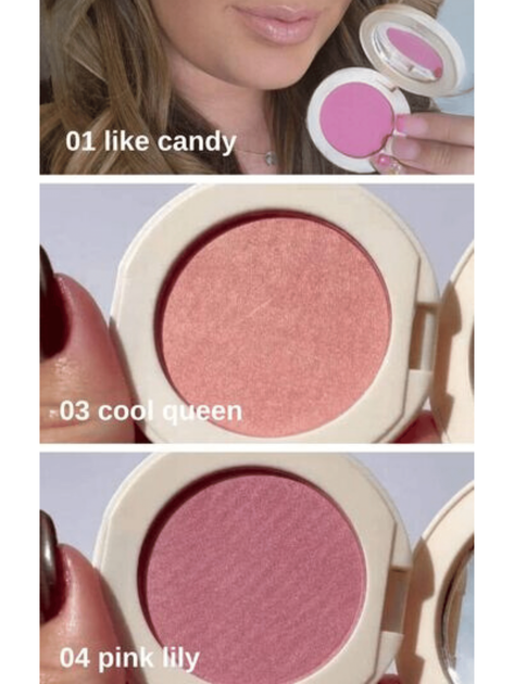 Пудровые румяна Farmasi 04 Pink Lily 4,5 г - изображение 8