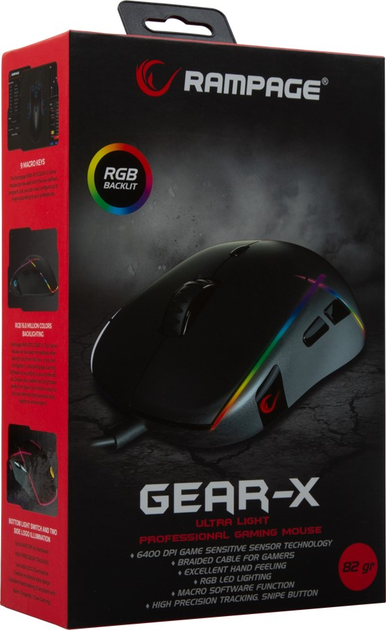 Миша Rampage GEAR-X USB Black (SMX-R115) - зображення 5