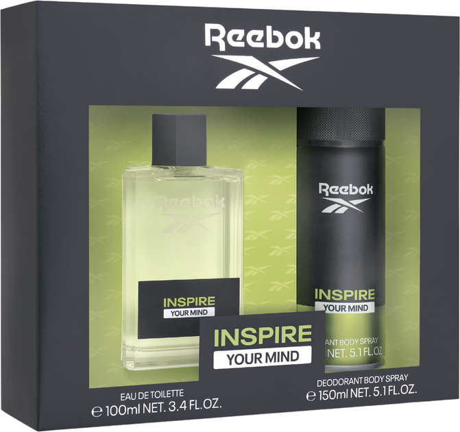 Zestaw męski Reebok Inspire your mind Woda toaletowa 100 ml + Dezodorant 150 ml (8436581946284) - obraz 1