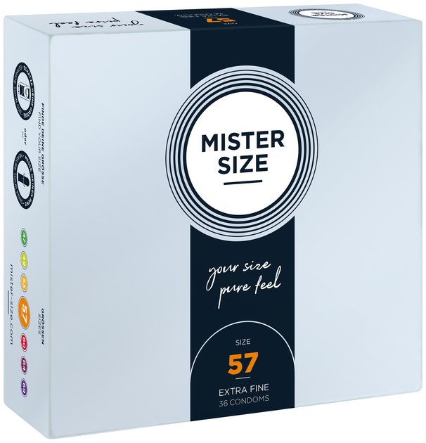 Prezerwatywy Mister Size Condoms dopasowane do rozmiaru 57 mm 36 szt (4260605480126) - obraz 2