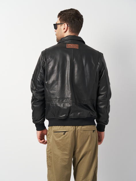 Куртка кожаная мужская Bologgy k10811bl XL Черная (ROZ6501012118) 