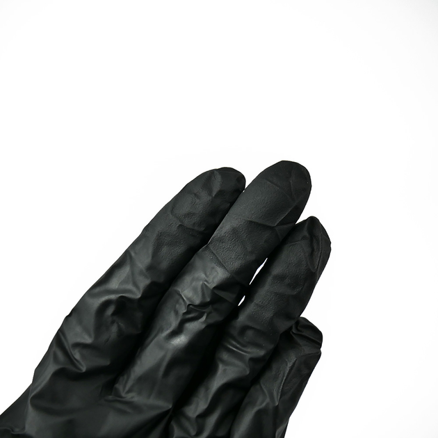 Перчатки нитриловые без талька Safe Touch Advanced Black размер XL 100 шт (1187-TG_E) (0104310) - изображение 2