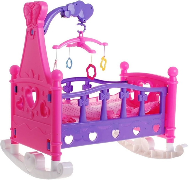 Łóżeczko dla lalek Bohui Toys 2w1 (5903864912951) - obraz 3
