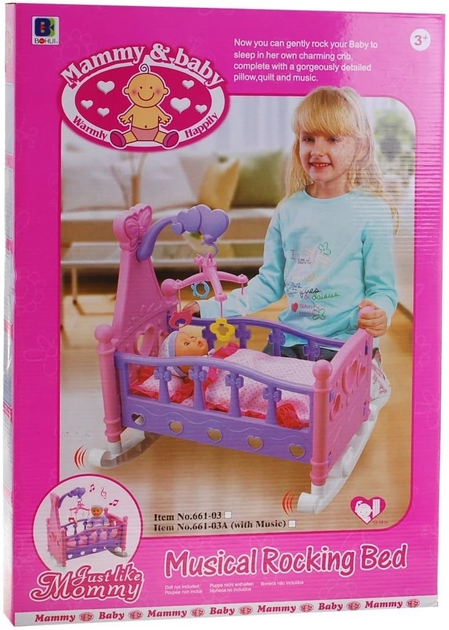 Łóżeczko dla lalek Bohui Toys 2w1 (5903864912951) - obraz 7