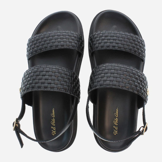 Жіночі сандалії U.S. Polo Assn uspkary001w-blk 39 Чорні (8055197456040) - зображення 5